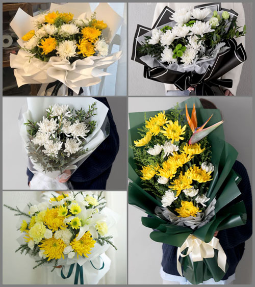 河南周口淮阳县临蔡镇白事花束代送